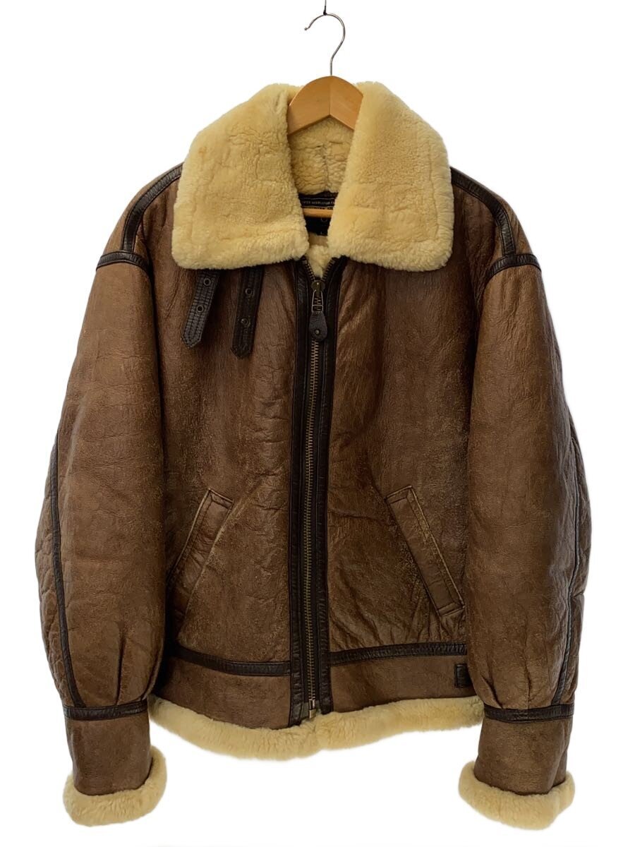 standard clothing/フライトジャケット/L/レザー/BRW/無地/ムートン/b-3_画像1