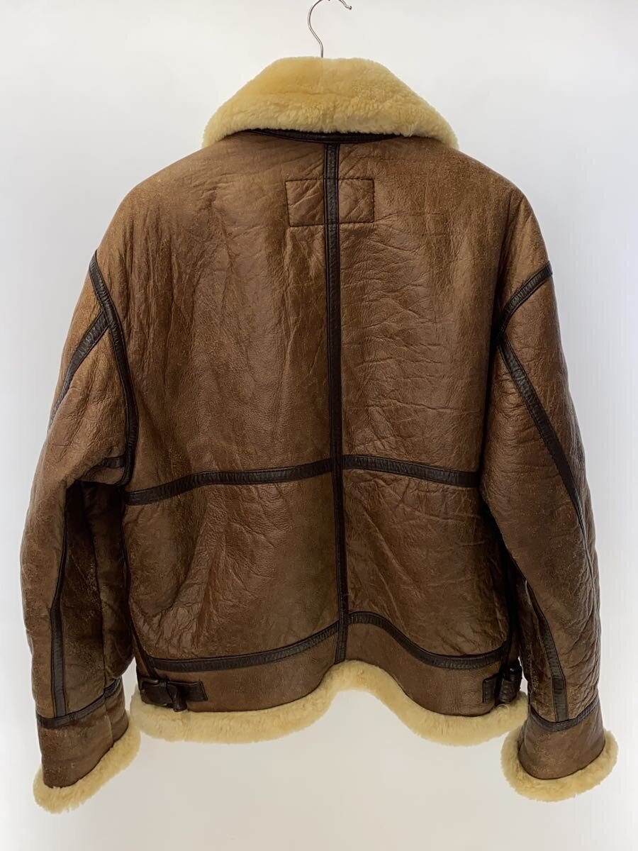 standard clothing/フライトジャケット/L/レザー/BRW/無地/ムートン/b-3_画像2