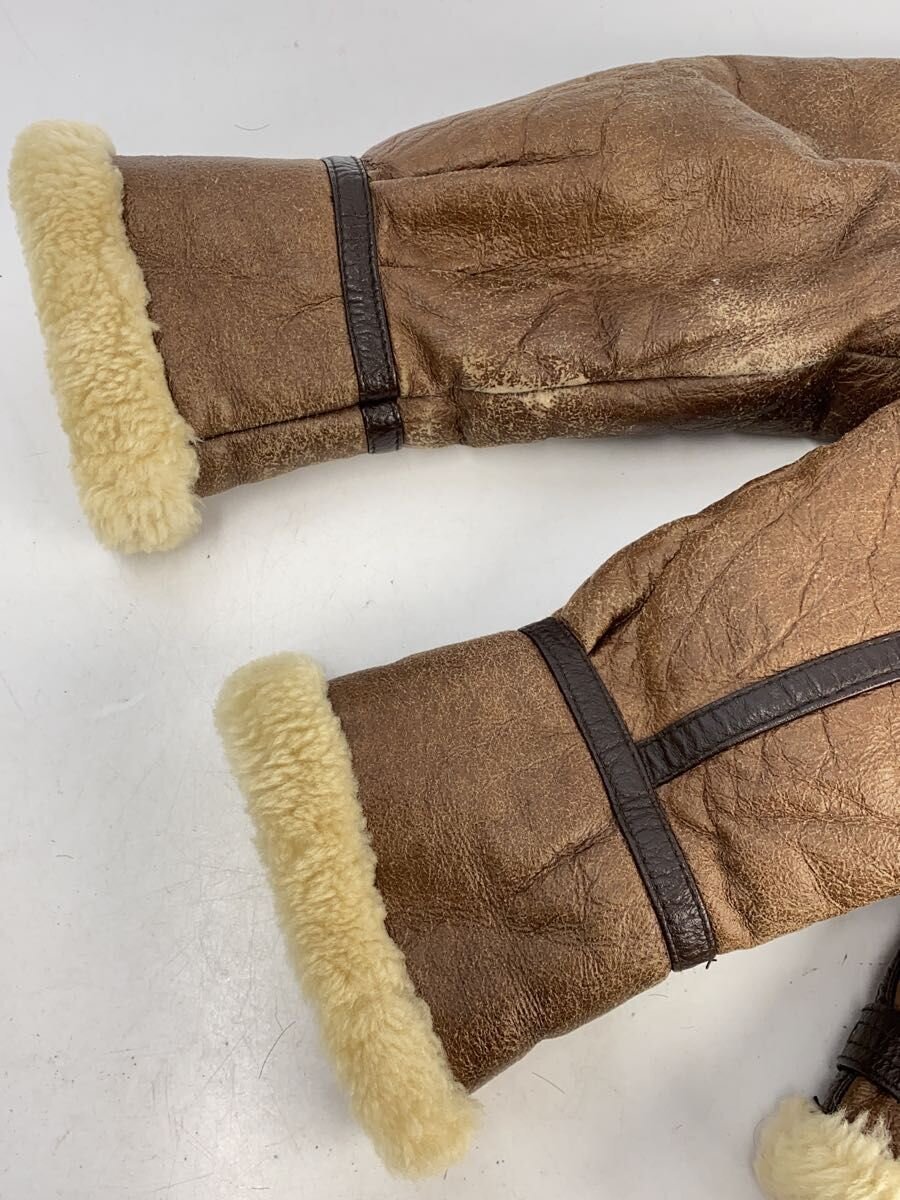 standard clothing/フライトジャケット/L/レザー/BRW/無地/ムートン/b-3_画像4