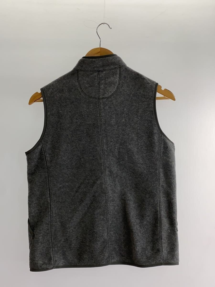 DANTON◆フリースベスト/34/ポリエステル/GRY/JD-8993_画像2