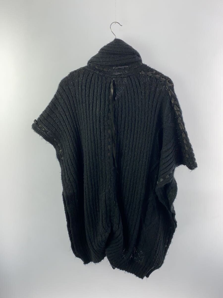 KMRii◆ニットベスト(厚手)/0/モヘア/BLK_画像2