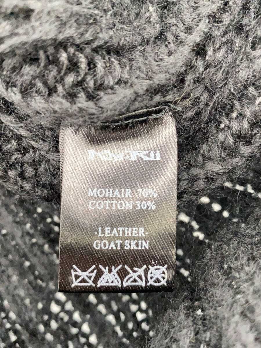 KMRii◆ニットベスト(厚手)/0/モヘア/BLK_画像5