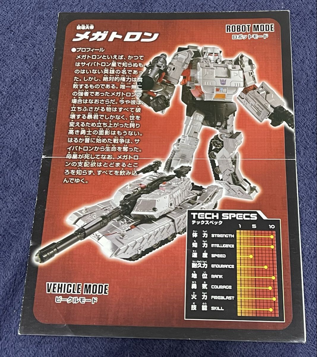 トランスフォーマーレジェンズ 破壊大帝メガトロン 取扱説明書_画像2