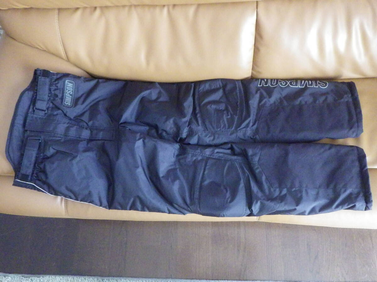 新同品!SIMPSON シンプソンのオーバーパンツ 冬のツーリングに今から準備が必要です_画像1
