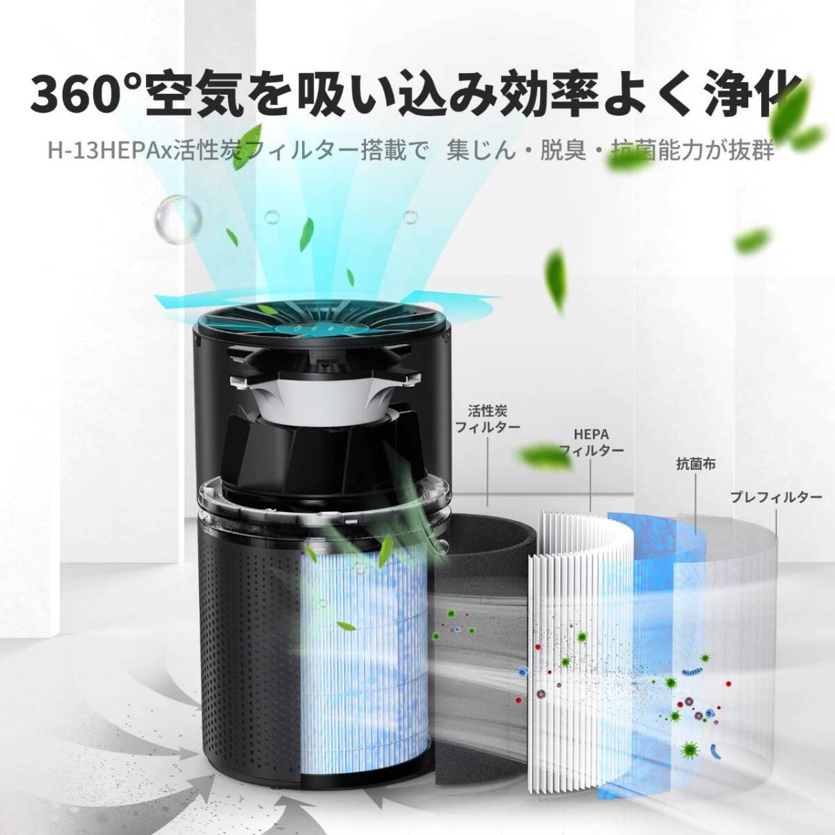  маленький размер . тихий звук .. превосходный очиститель воздуха 