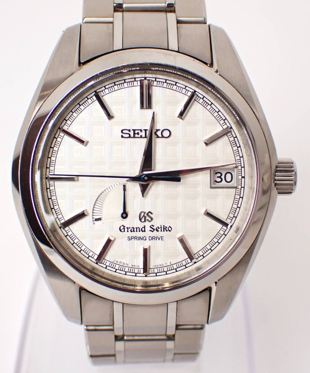 美品 Grand Seiko(グランドセイコー) スプリングドライブキャリバー9R10周年記念700本限定 9R15-0AG0/SBGA109 TI AT チタン 自動巻き_画像1