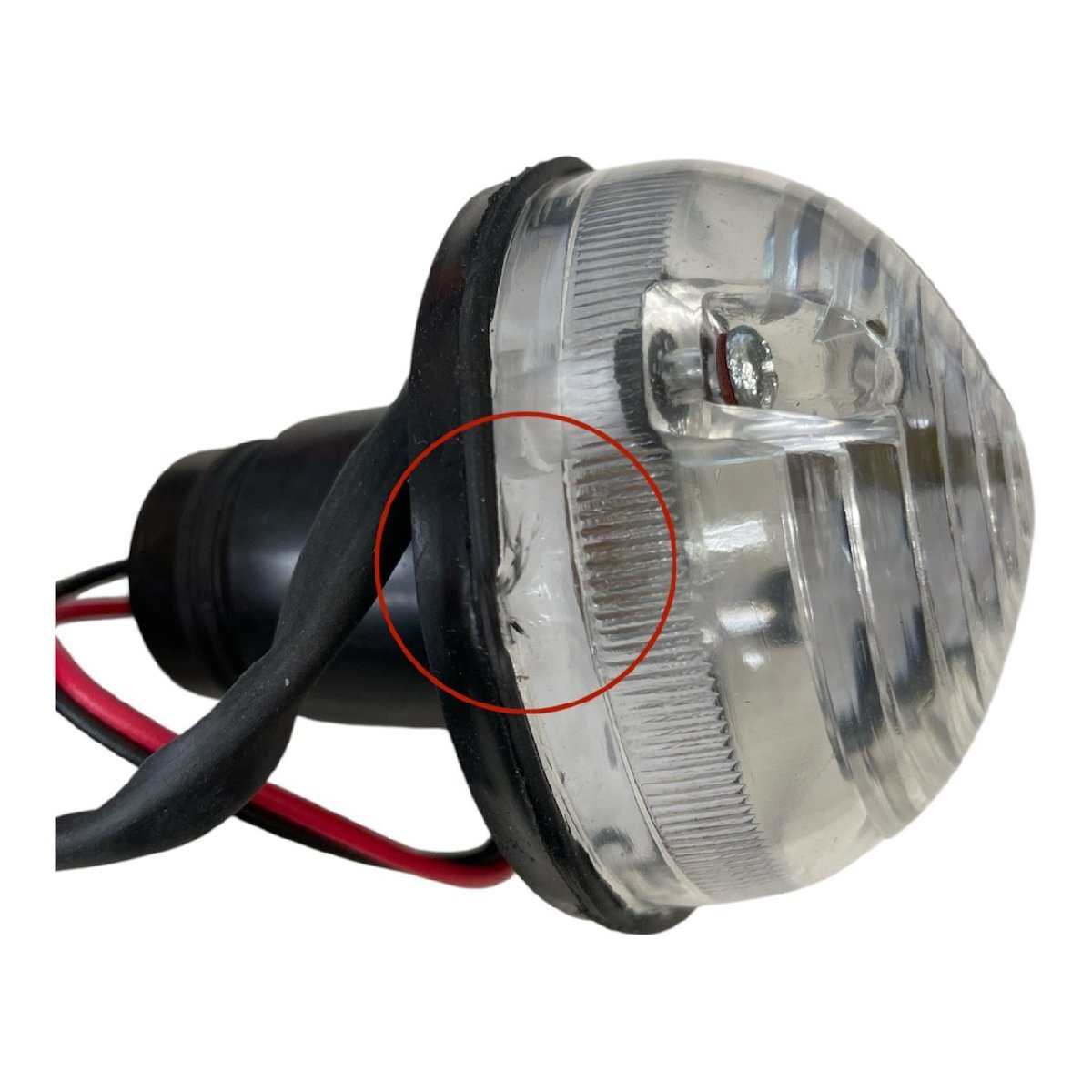 新品 ジャンク品 ランドローバー フロントサイドインジゲーターランプ ディフェンダー 1987-2006 RTC5012 英国社外品 小傷有_画像2