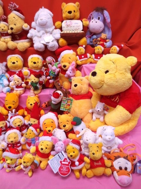 D7759L ディズニー くまのプーさん ストア品多数いろいろ クリスマス 公式品 他稀少コレクションぬいぐるみ大量おまとめβ_画像3