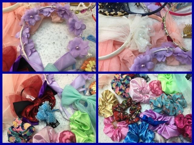 V1002M ★大量 ★β キッズ用アクセサリー ★ヘアゴム・可愛いカチューシャ・ブレスレット・ネックレス・時計など色々重量約5K_画像3