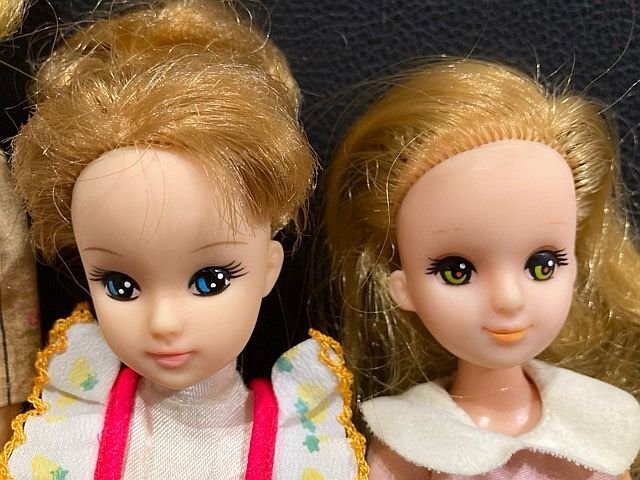 Y4231S リカちゃん 人形 リエ姉さん いづみちゃん ハルミちゃん 初代 後期 2代目 旧タカラ 昭和レトロ 当時物_画像3