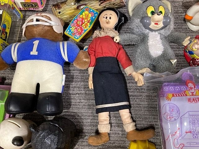 Y4242M 昭和レトロ 当時物 ソフビ 貯金箱 ブリキ パチンコ とんでも戦士 おもちゃ うちのタマ知りませんか まとめ_画像2