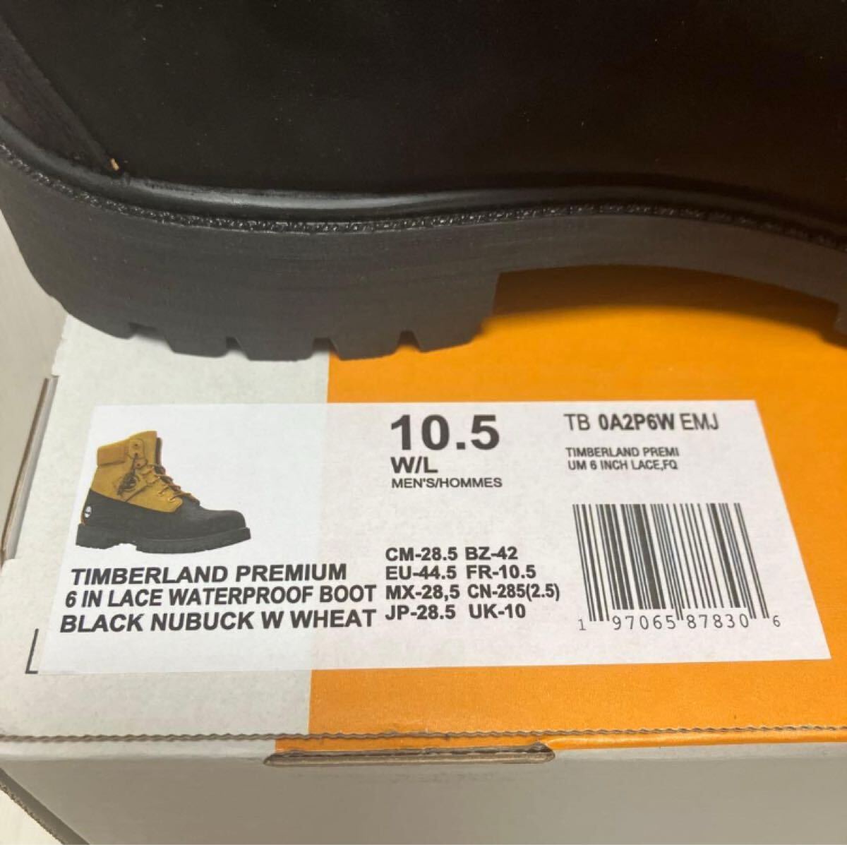 送料無料 新品 TIMBERLAND 6インチ プレミアム防水ブーツ 28.5_画像10