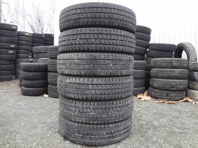 ●9113 冬 美品9.5分山 ブリヂストン W989 185/75R15 106/104N LT 6本 2023年製_画像1