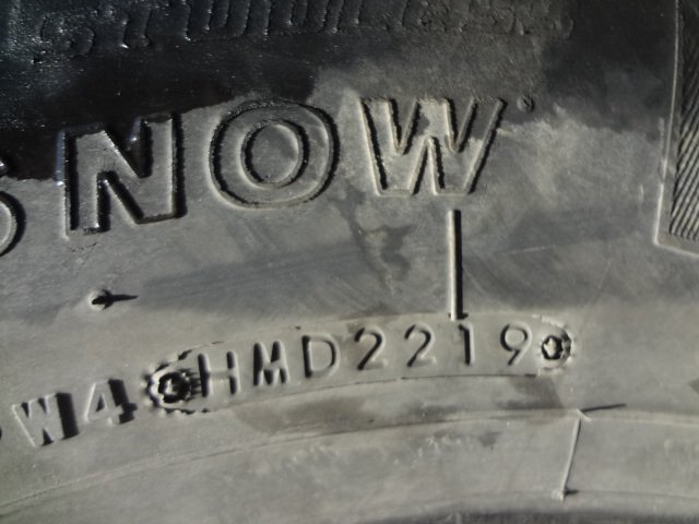 □816 冬 ブリヂストン W990 8.25R16 LT 14PR 6本 2019年製_画像9