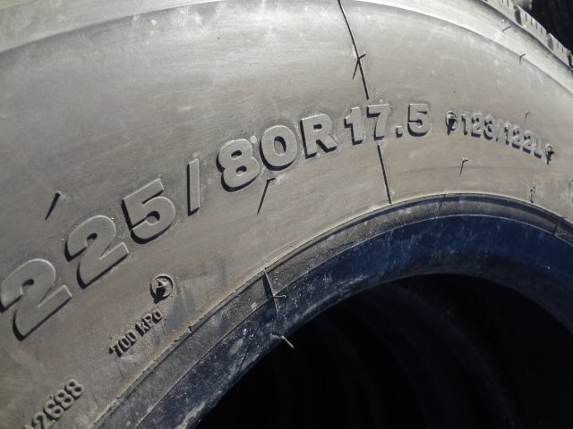□824 ミックス ほぼ新品 ブリヂストン M899 225/80R17.5 123/122L 6本 2025年製_画像9