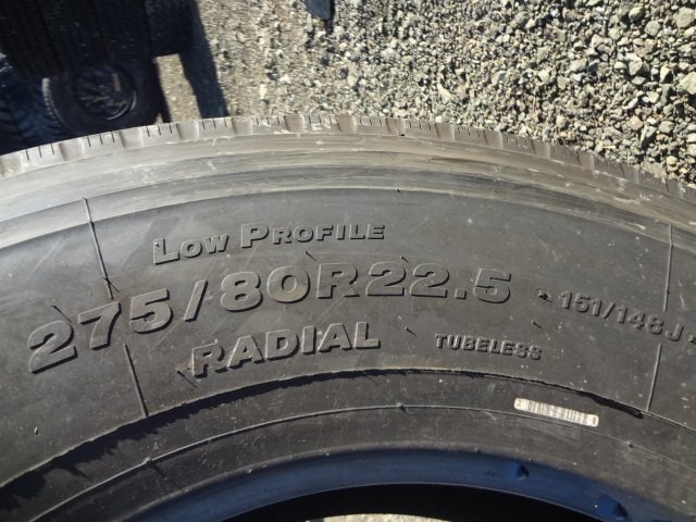 □822 夏 イボ付10分山 ブリヂストン R225 275/80R22.5 151/148J 1本 2020年製_画像5