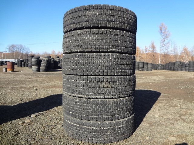 □816 冬 ブリヂストン W990 8.25R16 LT 14PR 6本 2019年製_画像1