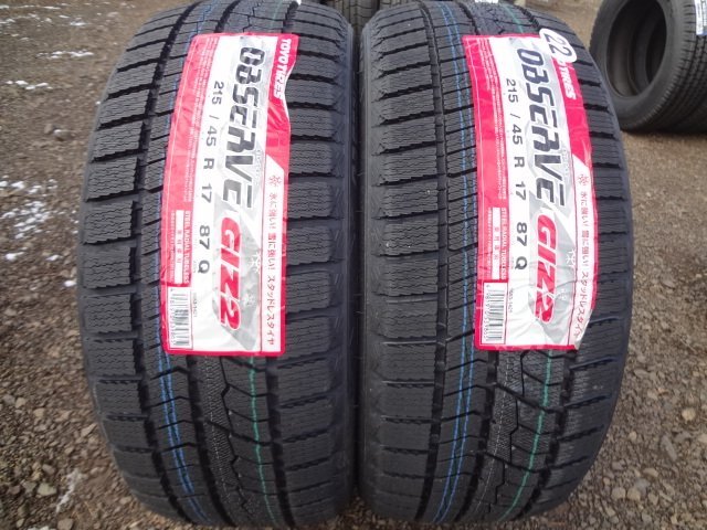 U●244 新品 TOYO GIZ2 215/45R17 2本 2022年製 №09上_画像1