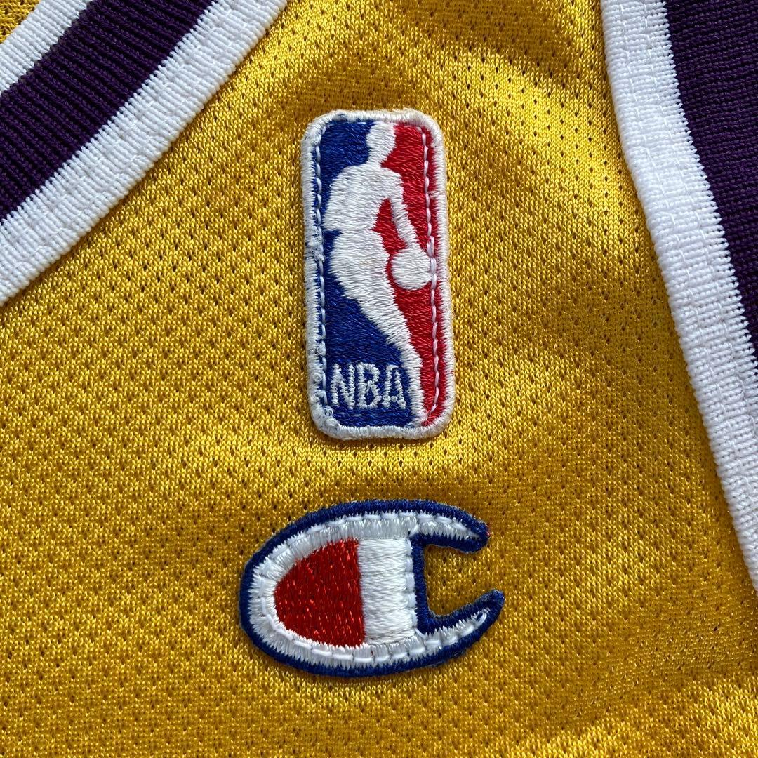 NBA LAKERS セドリック・セバロス ロサンゼルス・レイカーズ チャンピオン製 Champion ユニフォーム バスケ ヴィンテージ シャツ 当時物_画像8