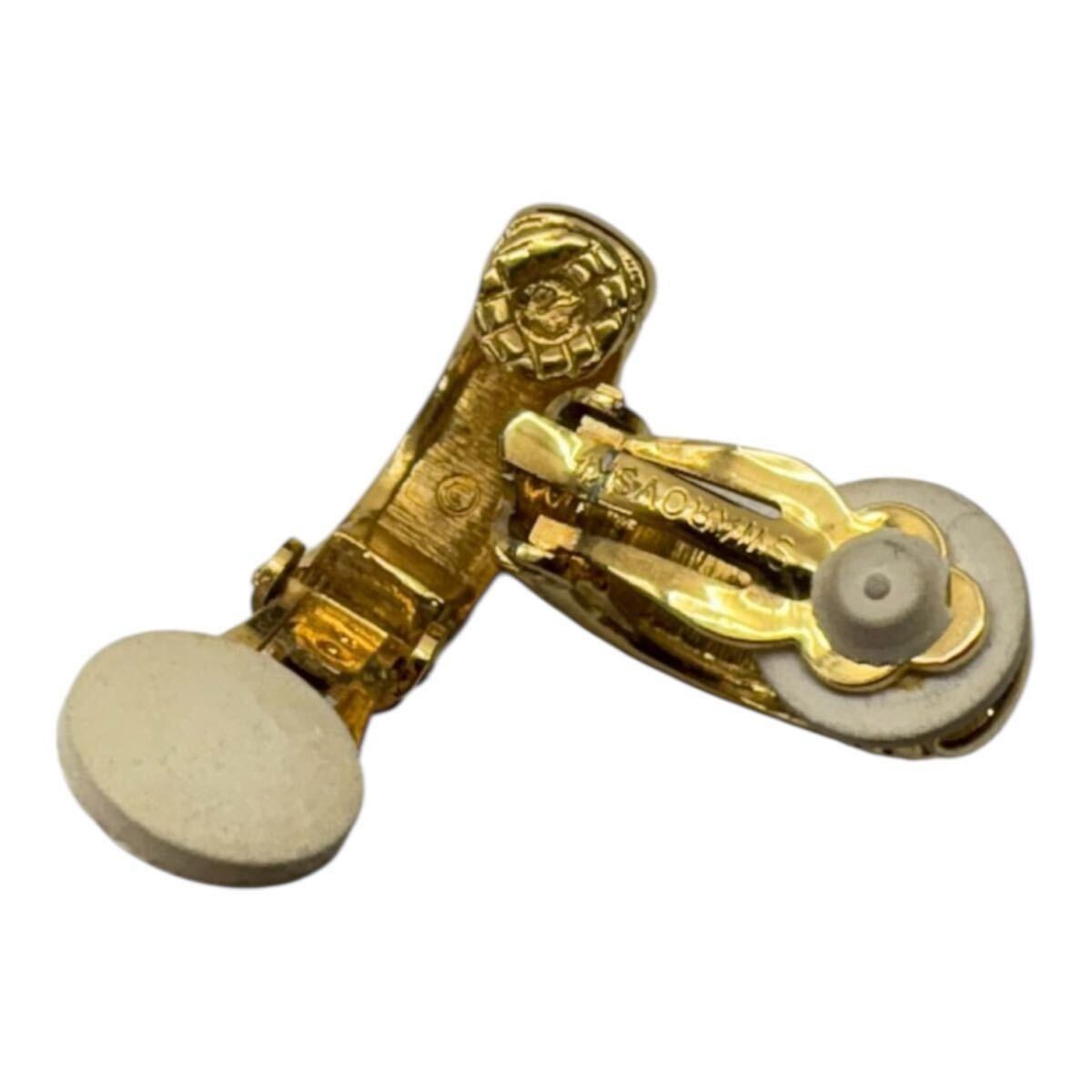 【まとめ売り】SWAROVSKI スワロフスキー アクセサリー 6点セット ネックレス イヤリング クロス　花　鳥他箱付き有_画像2