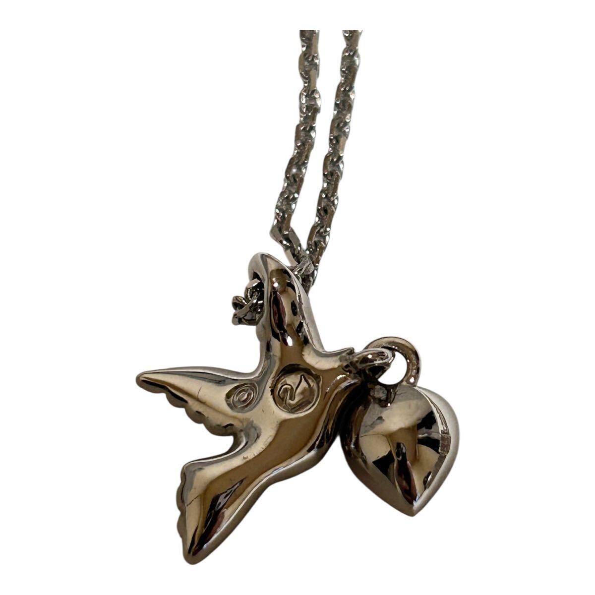 【まとめ売り】SWAROVSKI スワロフスキー アクセサリー 6点セット ネックレス イヤリング クロス　花　鳥他箱付き有_画像6