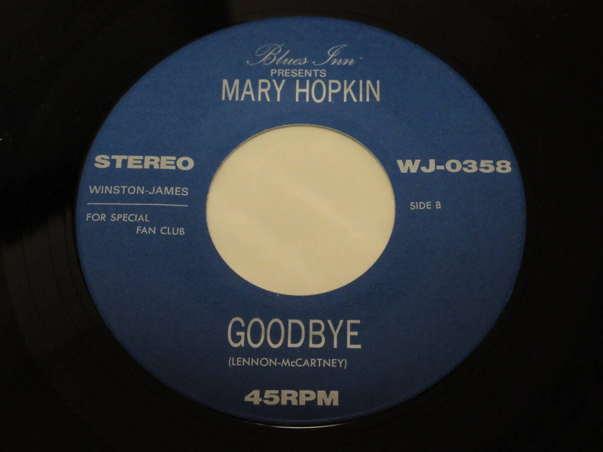◆◇THE BEATLES(ザ・ビートルズ)/MARY HOPKIN(メリー・ホプキン)【GOODBYE】コレクターズ盤シングル/WJ-0358/WINSTON-JAMES/アップル関連_画像2