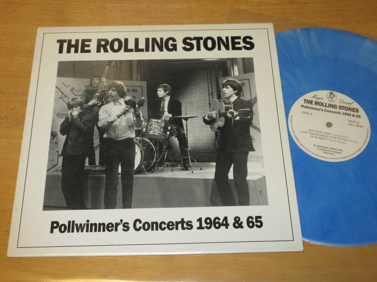 THE ROLLING STONES(ローリング・ストーンズ)【POLLWINNER'S CONCERTS 1964 & 65(水色マーブル盤)】コレクターズ盤LP/Magic Dwarf / MDR-2_画像1