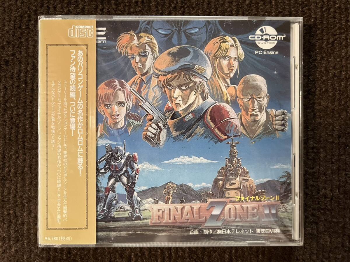 新品 未開封 NEC PCエンジン CD-ROM2 専用 RENO 株式会社日本テレネット FINAL ZONE 2 ファイナルゾーン2 PC Engine_画像1