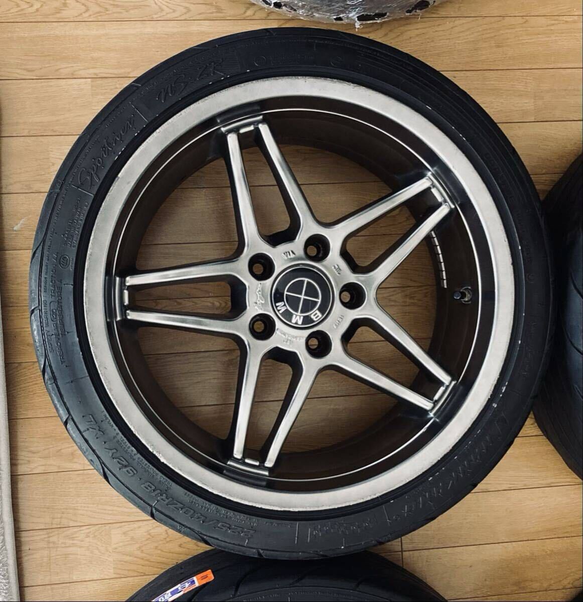 激レア　深リム　ドイツ製高級ホイール　希少色ダイヤモンドブラック　PCD120 前後異サイズ　8.5J・9.5J BMW Mスポーツ　3シリーズ　Z3 Z4_画像5