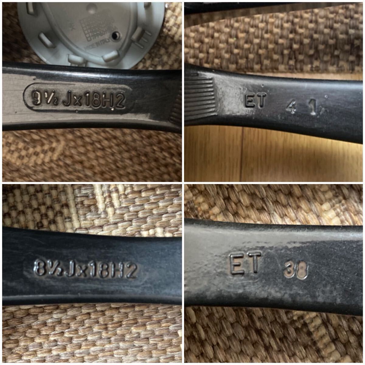 激レア　深リム　ドイツ製高級ホイール　希少色ダイヤモンドブラック　PCD120 前後異サイズ　8.5J・9.5J BMW Mスポーツ　3シリーズ　Z3 Z4_画像6