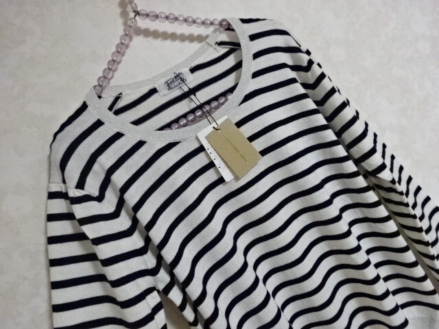 未使用タグ付き品☆アングローバルショップ/フォードミルズ上品薄手ニットソーM☆_画像2