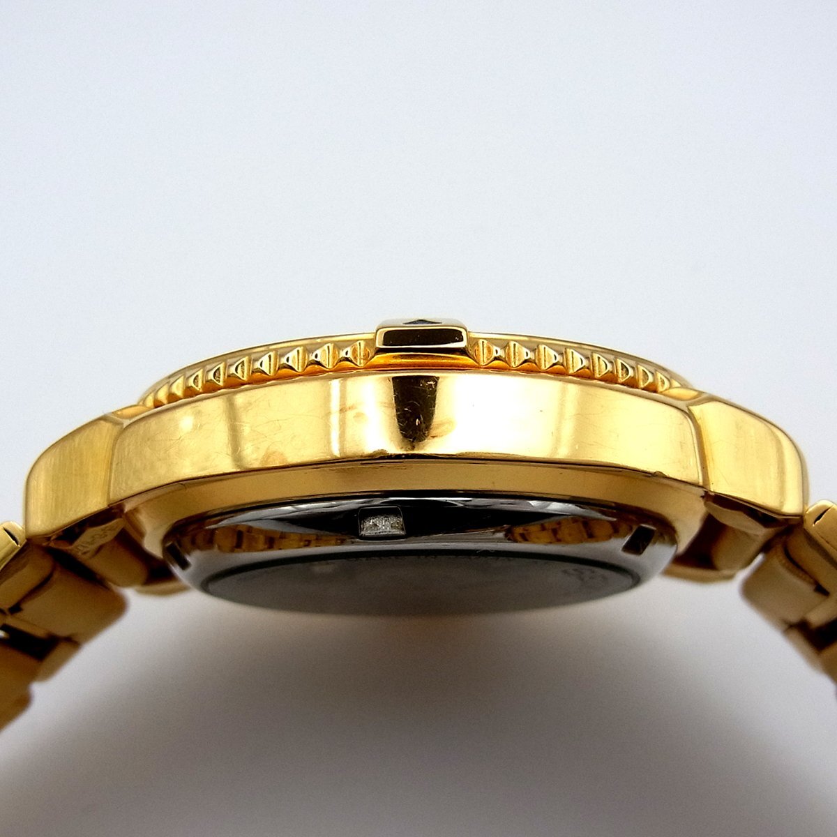 セイコー ファイブ デイデイト SNZB26J1 7S36-00Y0 ゴールド メンズ 自動巻き 腕時計 海外モデル SEIKO 5 稼働品 ∞_画像4