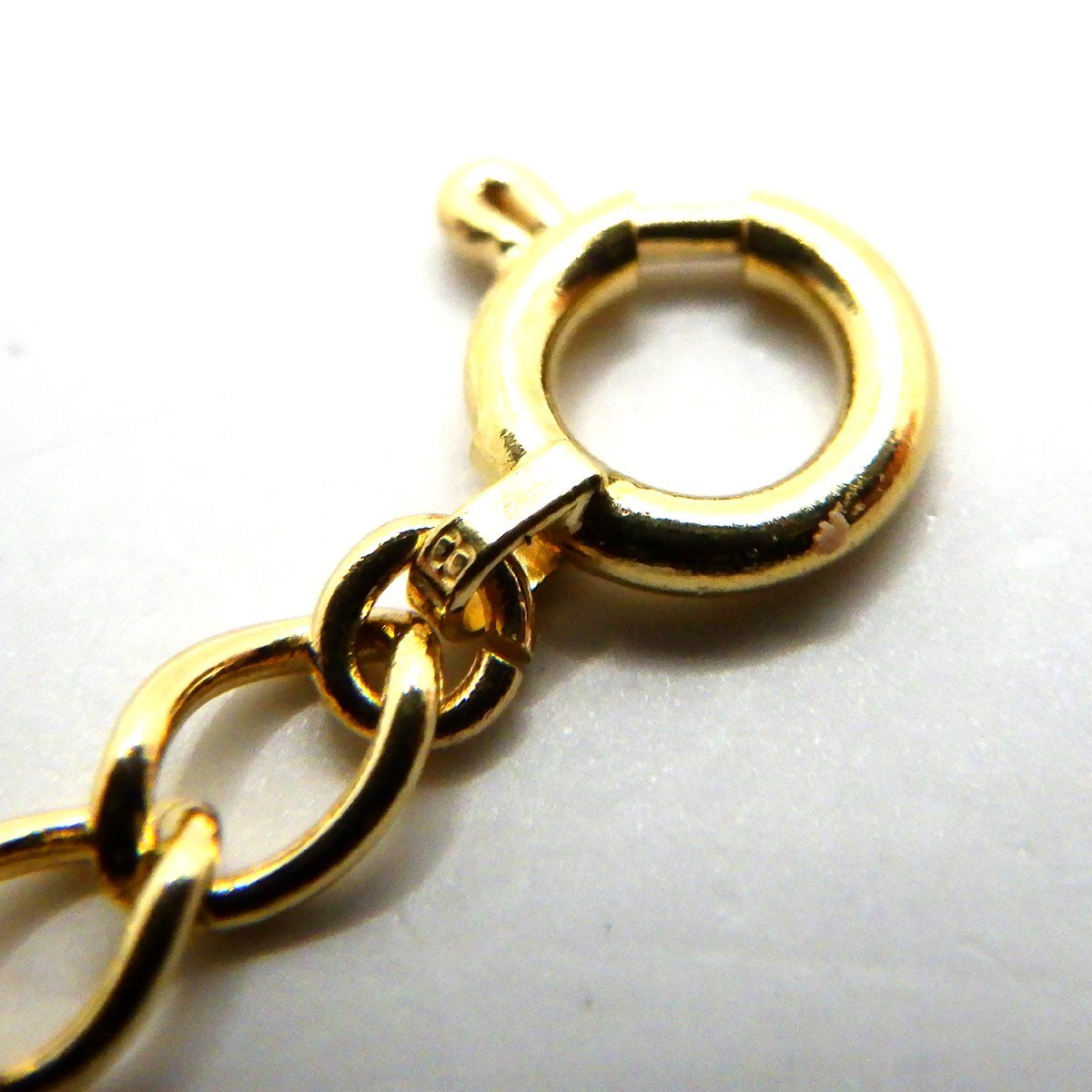 K18 アジャスター 0.8g 約5cm 約2.9mm ゴールド ●_画像4