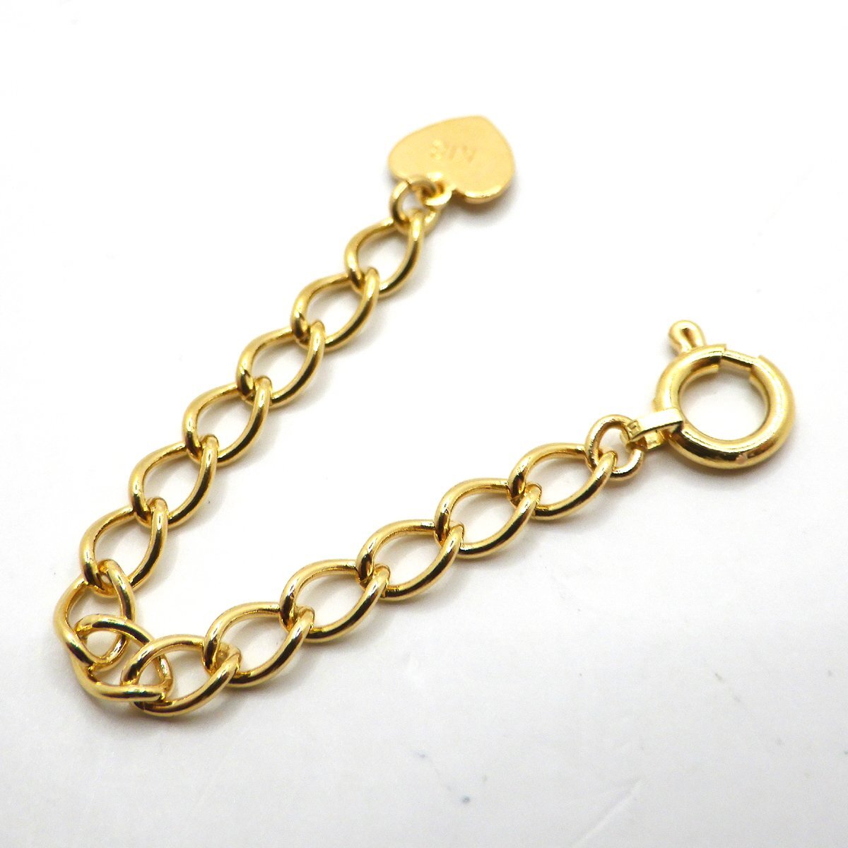 K18 アジャスター 0.8g 約5cm 約2.9mm ゴールド ●_画像3