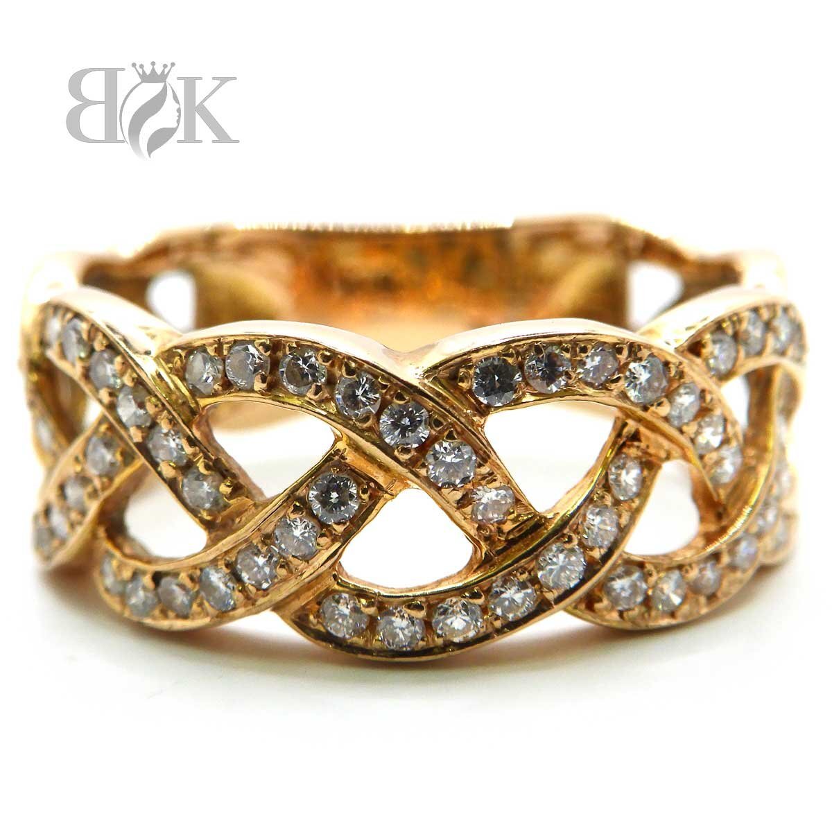 K18 ダイヤ リング D0.32 13号 約7.6mｍ 約4.5g ゴールド 指輪 ●_画像1