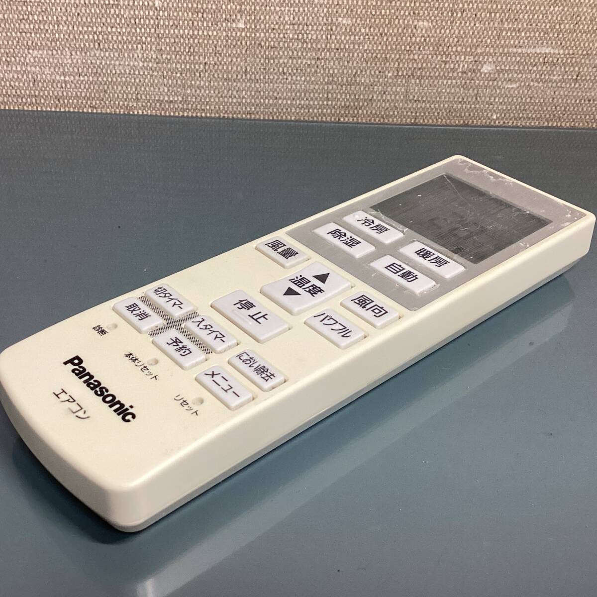 Panasonic パナソニック エアコン用リモコン A75C3999 信号確認OK_画像2