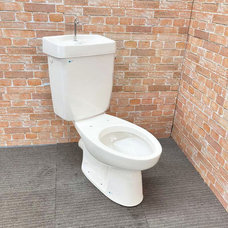 【美品】INAX (イナックス) トイレ 洋式便器 (壁排水) 「C-45PU」 タンク「DT-811Z」 一式セット #L52(ミスティオフホワイト) 大阪市内 58K_画像2