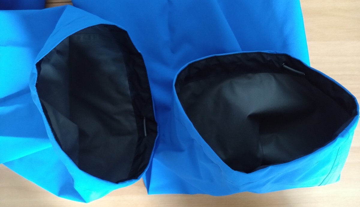 送料無料モンベル レイン ウエア上下セット L スーツ即決フリマ 紺 青ジャケット未使用ゴアテックス雨具パンツ収納袋メンズ防水スノー透湿_画像8