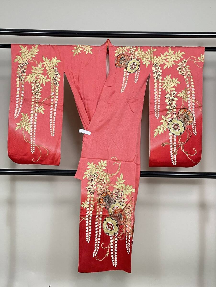 IROHA◆七五三 女の子 着物◇【tc2837】四つ身 七歳◆【中古】【ピンク】_画像2