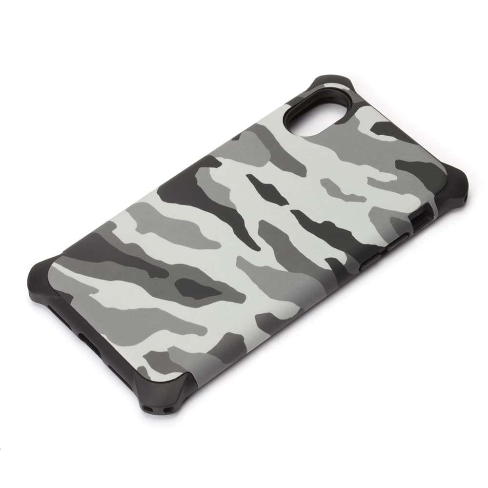 Apple iPhone X 用 PGA ハイブリッド タフ 米国軍用規格MIL-STD-810G 耐衝撃ケース ミリタリーグレー 迷彩柄 未使用品 iPhoneX ケース_画像2