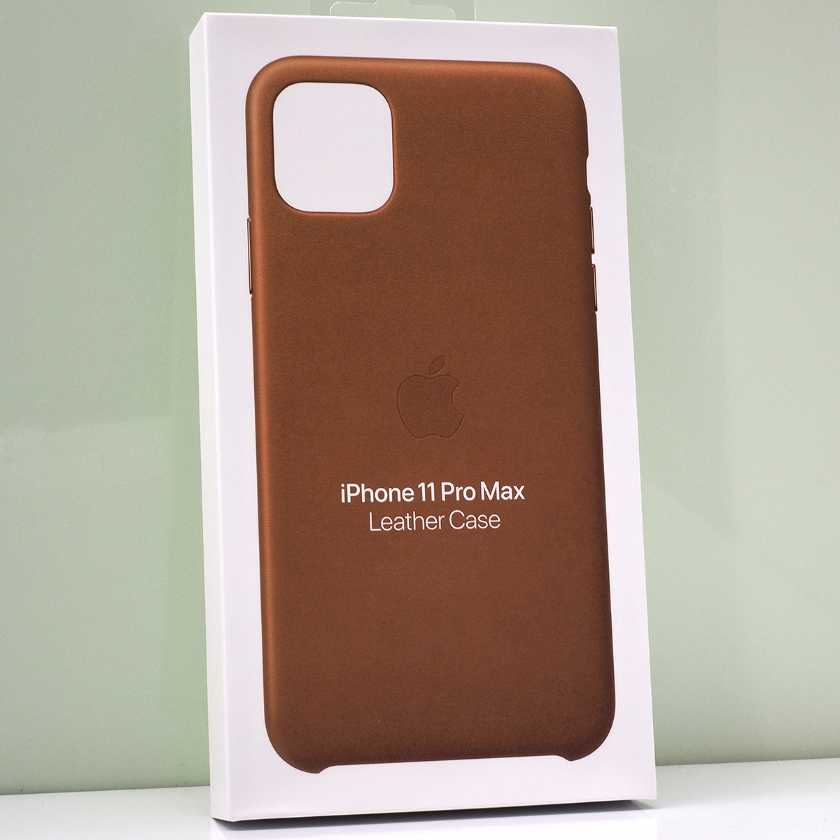 Apple iPhone 11 Pro Max (6.5インチ)用 アップル 純正 レザーケース 本革 Leather Case Saddle Brown サドルブラウン 茶色 未使用品_画像1