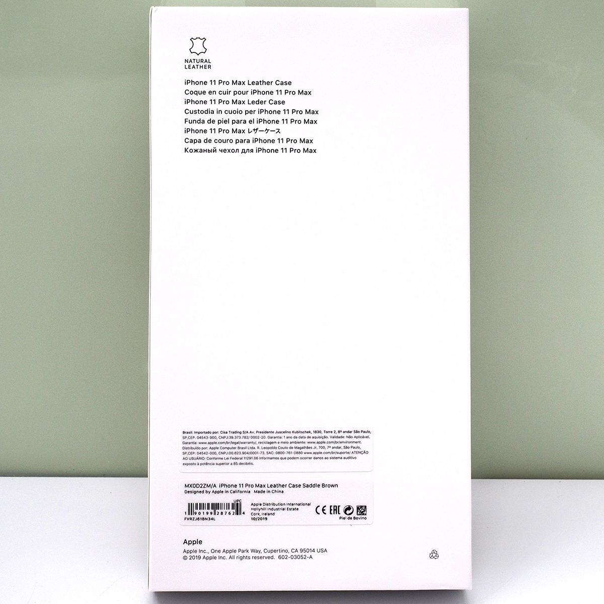 Apple iPhone 11 Pro Max (6.5インチ)用 アップル 純正 レザーケース 本革 Leather Case Saddle Brown サドルブラウン 茶色 未使用品_画像3