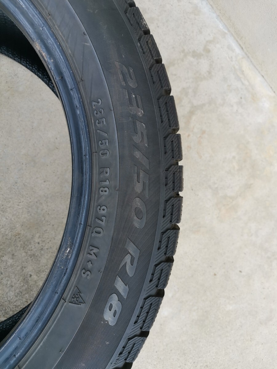 中古 ★21年製★ ヴェルファイア アルファード ピレリICE ASIMMETRICO 235/50R18　4本セット スタッドレス　_画像2