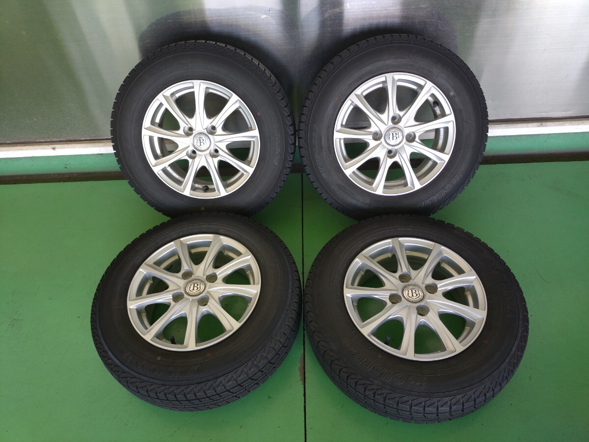 ☆１３インチ☆社外アルミスタットレスセット☆155/80R13☆@62_画像1