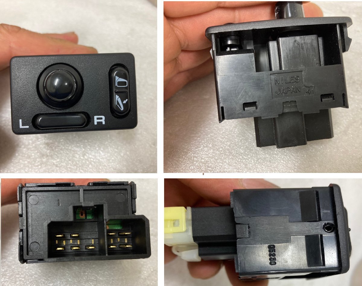 スバル インプレッサワゴン GF1 純正 右 ドアミラー サイドミラー 右側 運転席側 カプラ6ピン 792 シルバー おまけ付 作動OK 802353_画像10