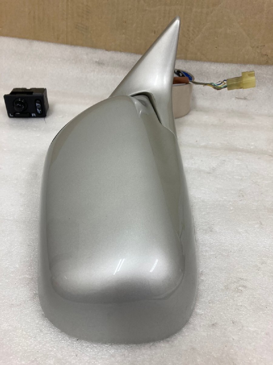 スバル インプレッサワゴン GF1 純正 右 ドアミラー サイドミラー 右側 運転席側 カプラ6ピン 792 シルバー おまけ付 作動OK 802353_画像5