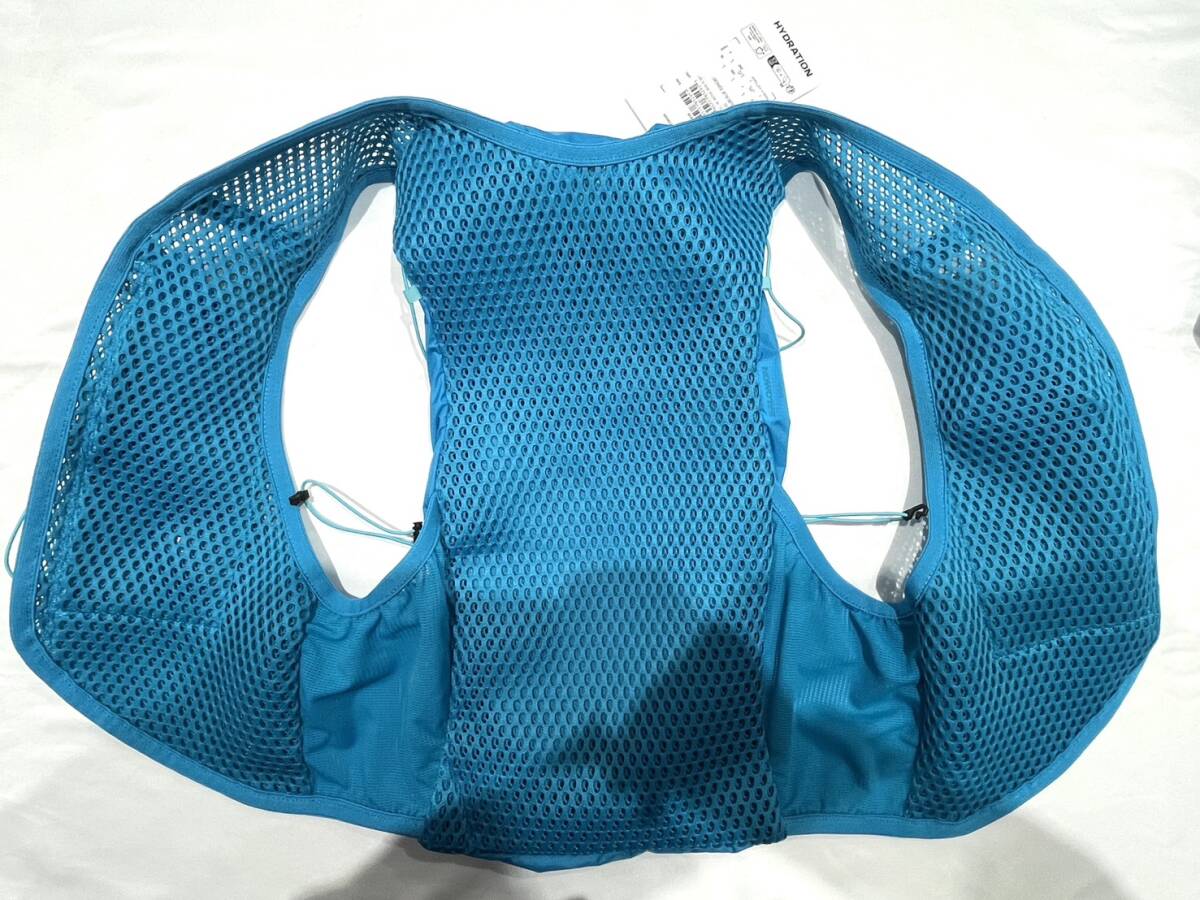 SP202【未使用品◎】サロモン ランニング バックパック ACTIVE SKIN 12 アクティブスキン ハイドレーション ベスト フラスク付 サイズL 青_画像8