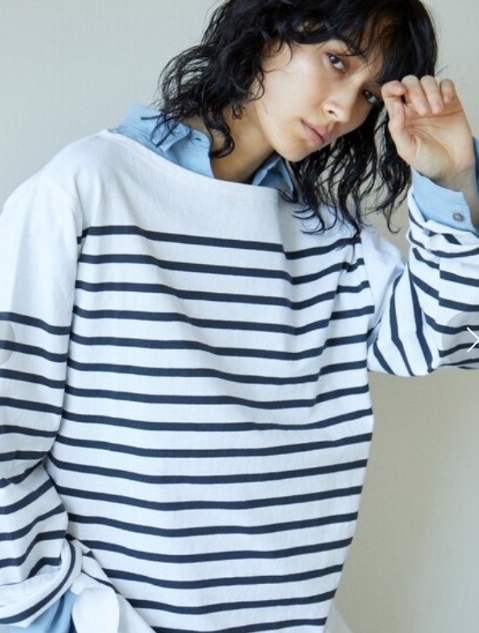 定価15400円*ガリャルダガランテ購入ルミノアボーダービッグカットソー_画像1