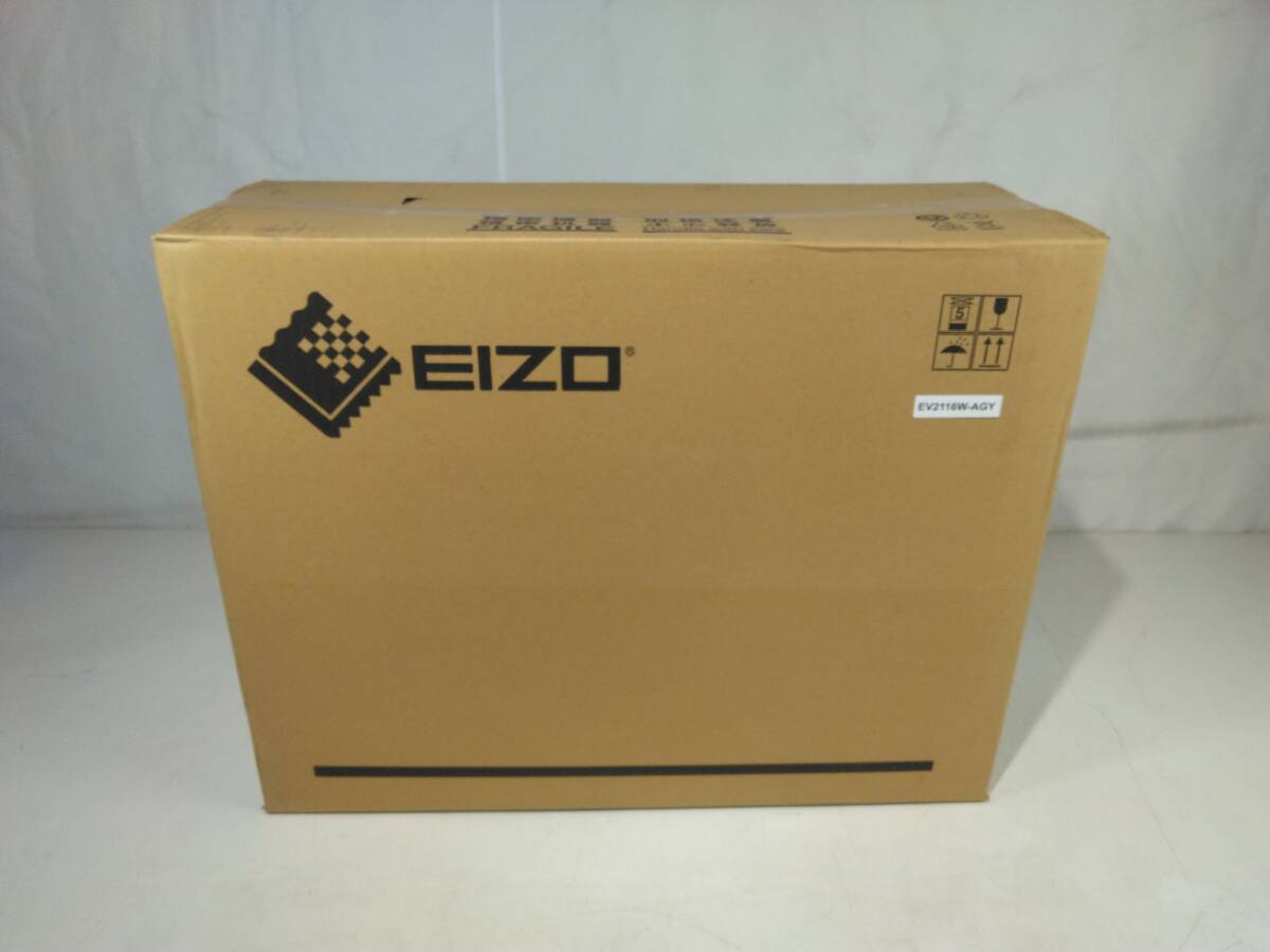 ■未使用品 【FlexScan EV2116W-AGY】 EIZO モニター 21.5型 セレーングレイ　（F001）_画像1