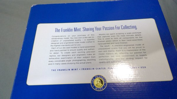 ≪FRANKLIN MINT≫1/48 MiG15 SOVIET AIR FORCE COLLECTION ARMOUR (梱100)50y272050095A1B28_画像2